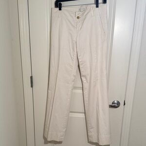 Banana Republic Cream Wide Leg Pants, size 4